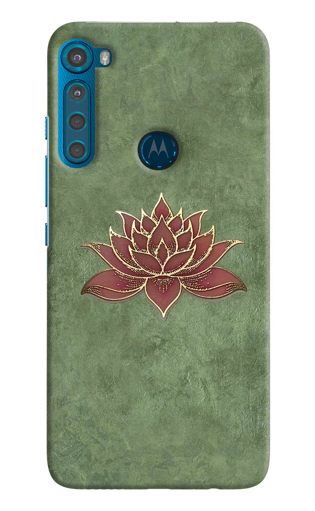 Lotus Grace Motorola One Fusion Plus Hard Case Back Cover by Casekaro