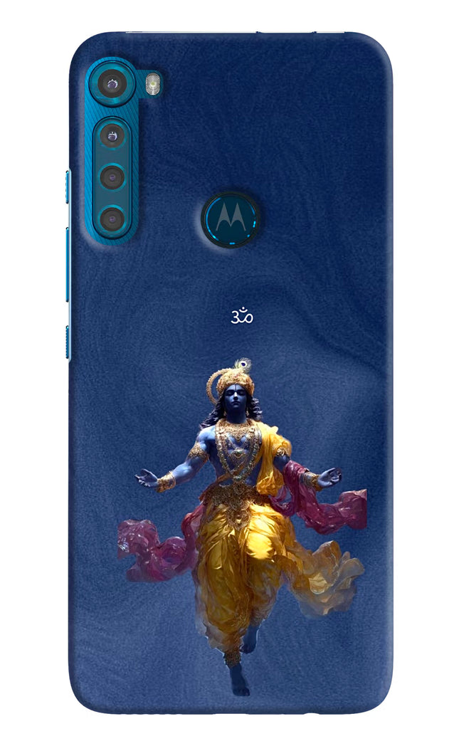 Cosmic Krishna Motorola One Fusion Plus Hard Case Back Cover by Casekaro