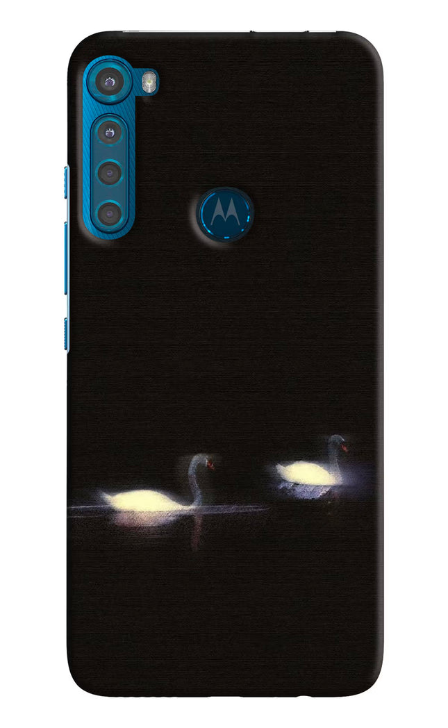 Silent Swans Motorola One Fusion Plus Hard Case Back Cover by Casekaro