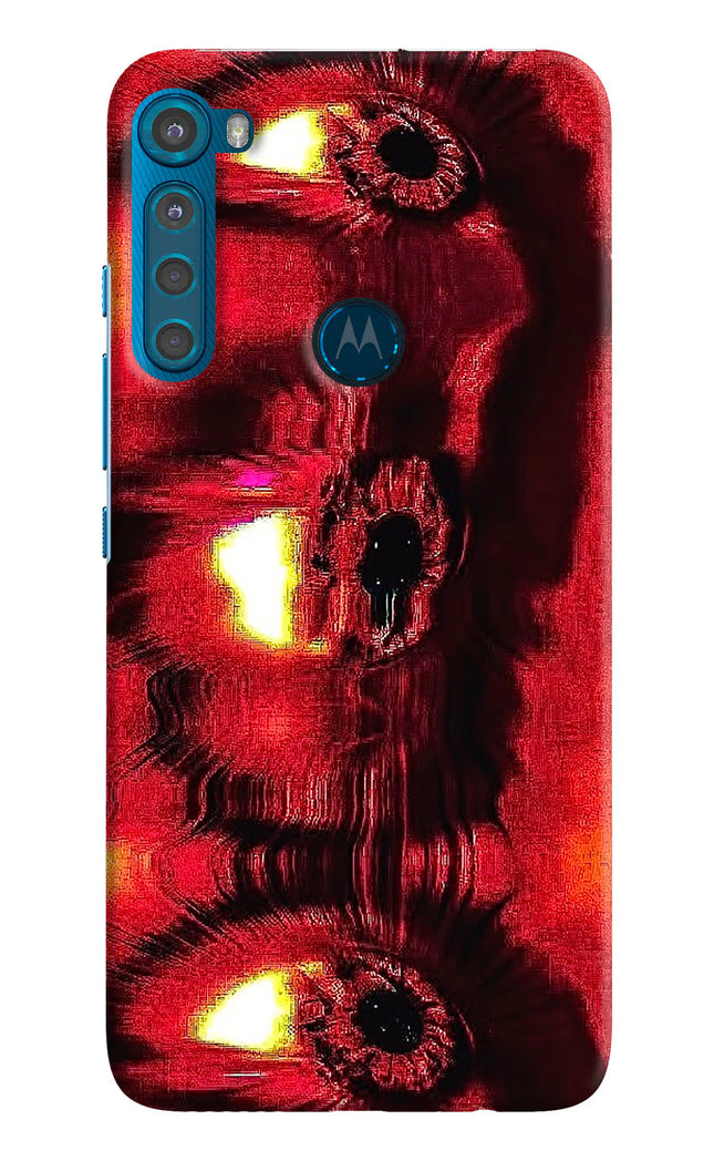 Fire Eye Motorola One Fusion Plus Hard Case Back Cover by Casekaro