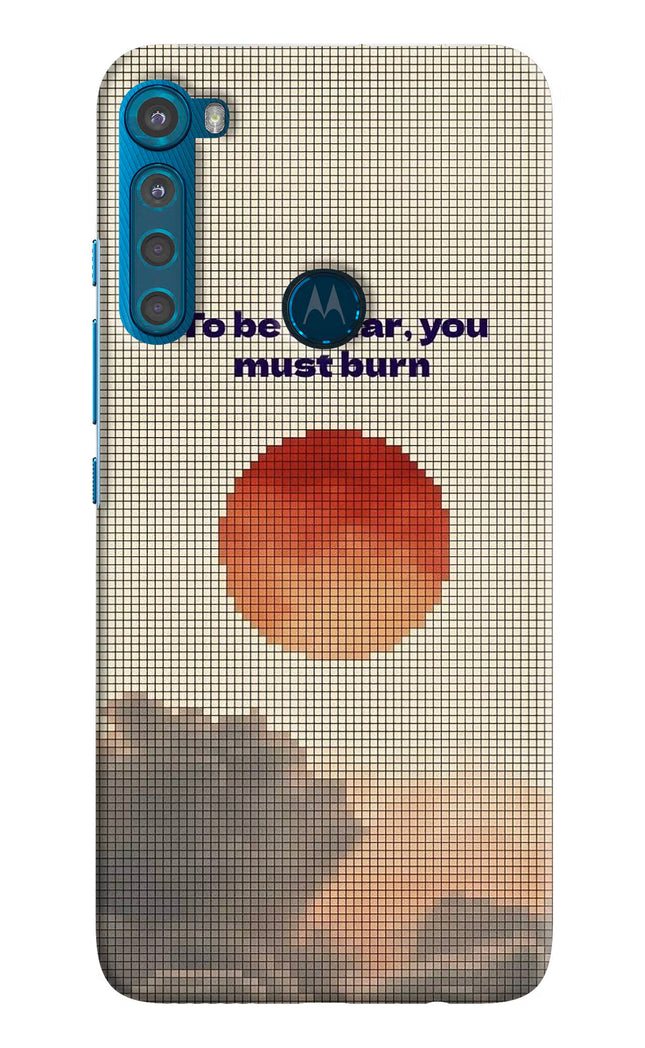 Pixel Sun Motorola One Fusion Plus Hard Case Back Cover by Casekaro