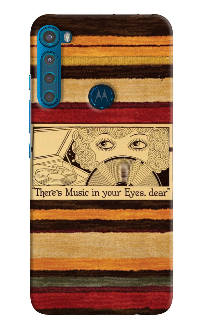 Vinyl Stripes Motorola One Fusion Plus Hard Case Back Cover by Casekaro