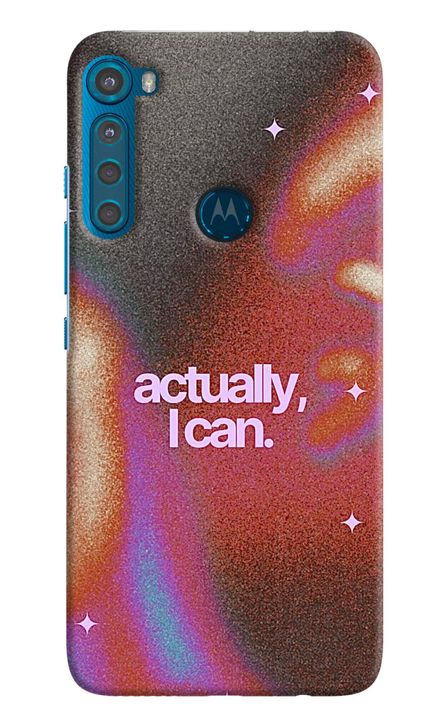 Pink Aura Motorola One Fusion Plus Hard Case Back Cover by Casekaro