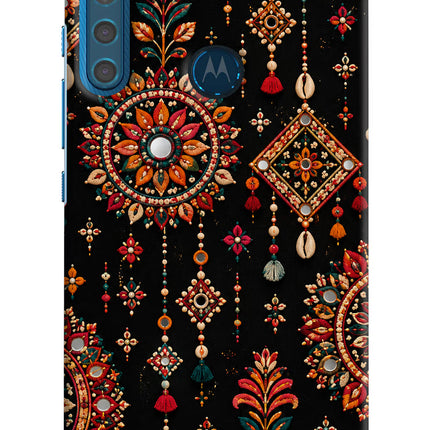 Boho Noir Motorola One Fusion Plus Hard Case Back Cover by Casekaro