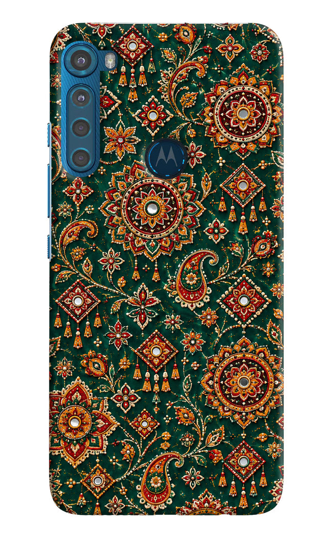 Green Pataka Motorola One Fusion Plus Hard Case Back Cover by Casekaro