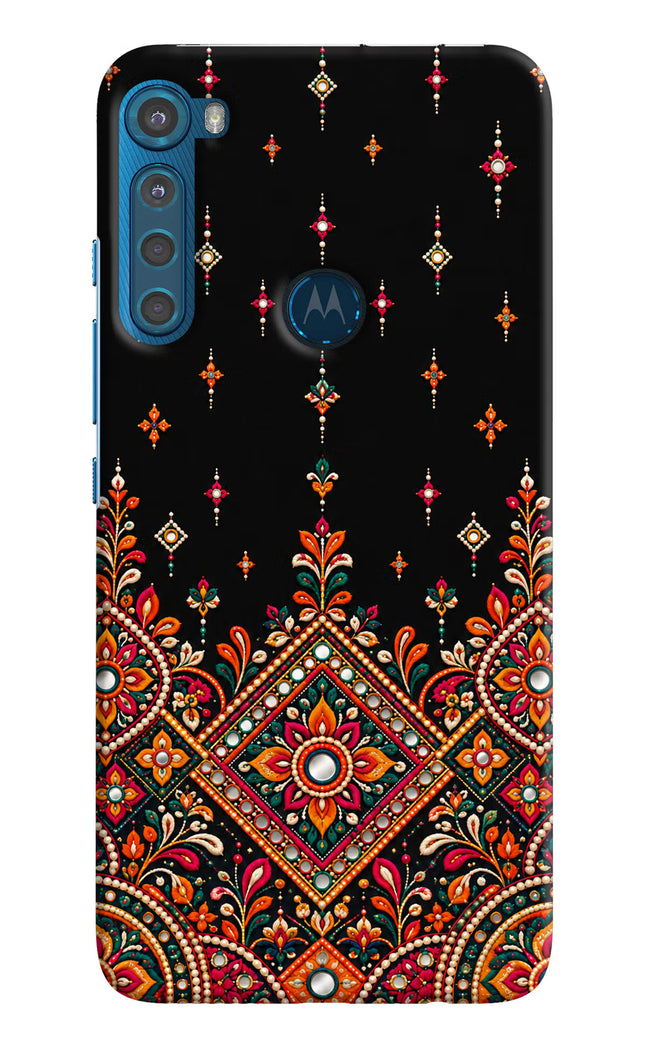 Noir Mehfil Motorola One Fusion Plus Hard Case Back Cover by Casekaro