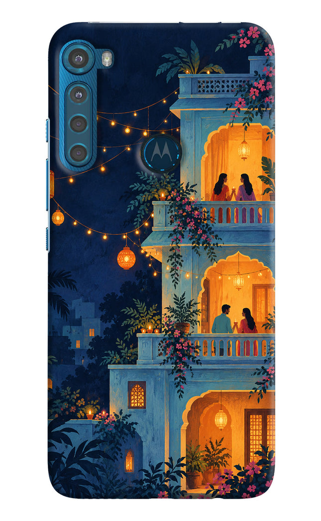 Balcony Glow Motorola One Fusion Plus Hard Case Back Cover by Casekaro