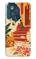 Diwali Rangoli Motorola One Fusion Plus Hard Case Back Cover by Casekaro