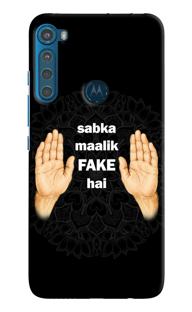 Sabka Malik Fake Motorola One Fusion Plus Hard Case Back Cover by Casekaro