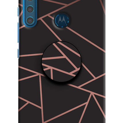 Geometric Pattern Motorola One Fusion Plus Pop Case by Casekaro
