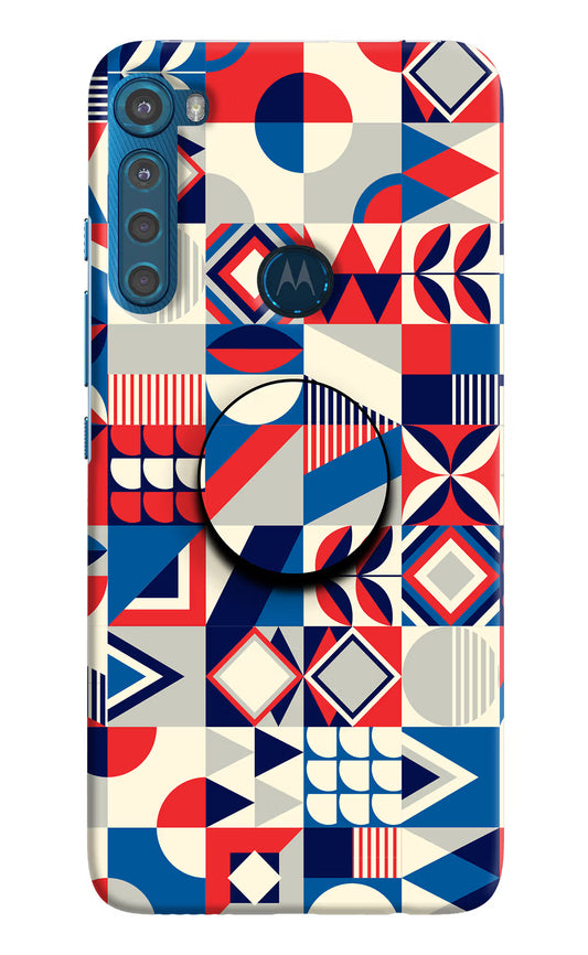 Colorful Pattern Motorola One Fusion Plus Pop Case by Casekaro