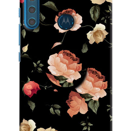 Flowers Motorola One Fusion Plus Pop Case by Casekaro