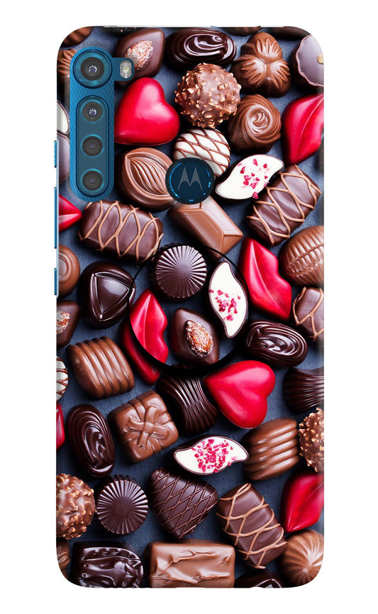 Chocolates Motorola One Fusion Plus Pop Case by Casekaro