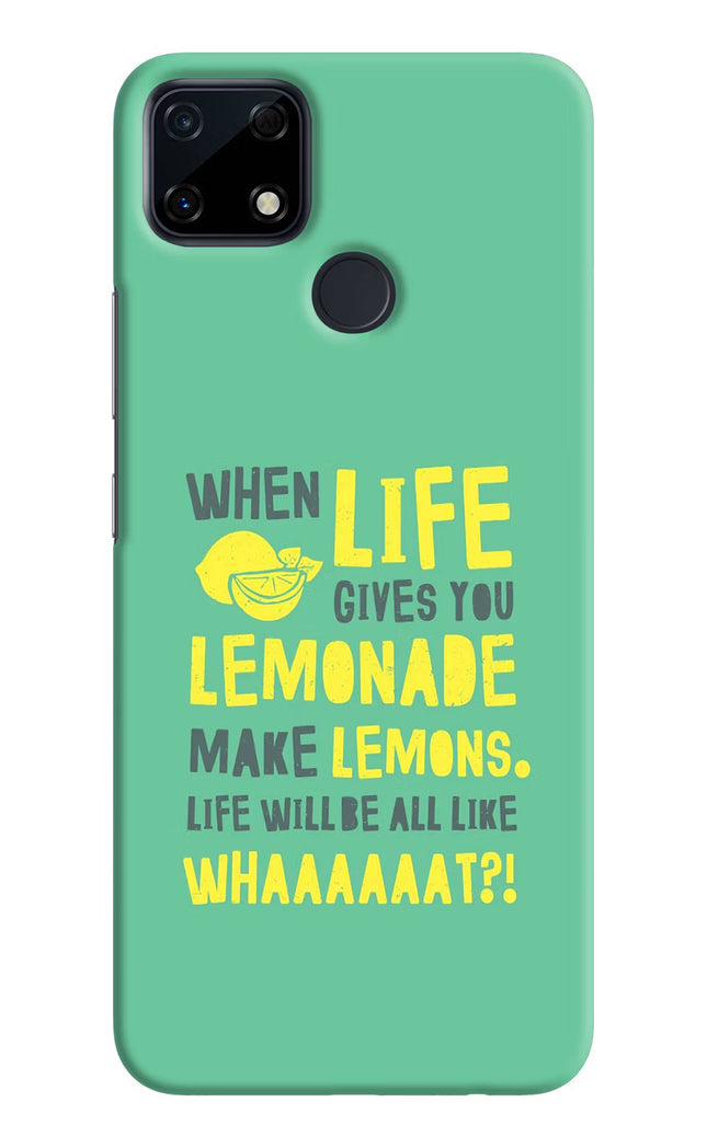 Quote Realme Narzo 30A Hard Case Back Cover by Casekaro