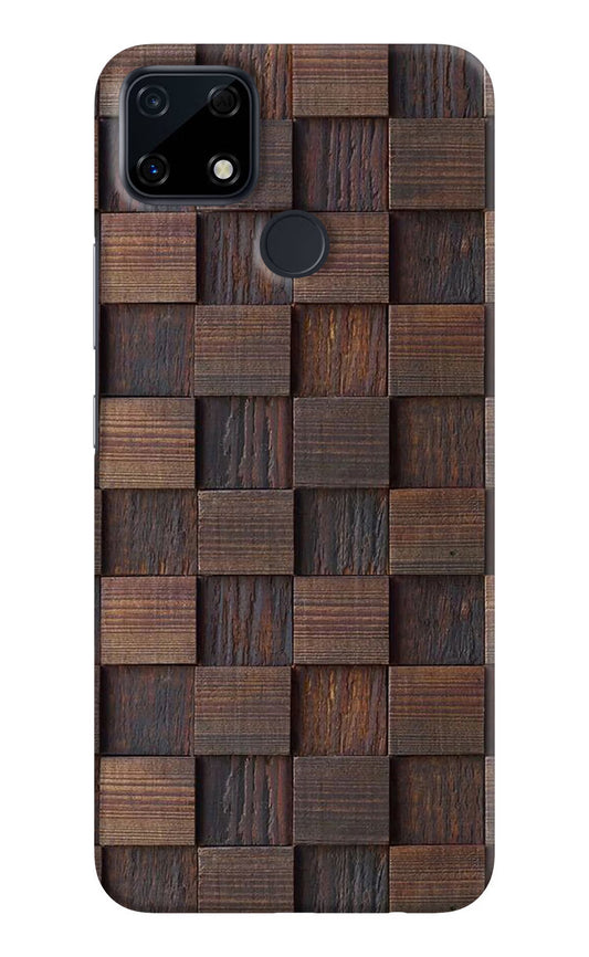 Wooden Cube Design Realme Narzo 30A Hard Case Back Cover by Casekaro