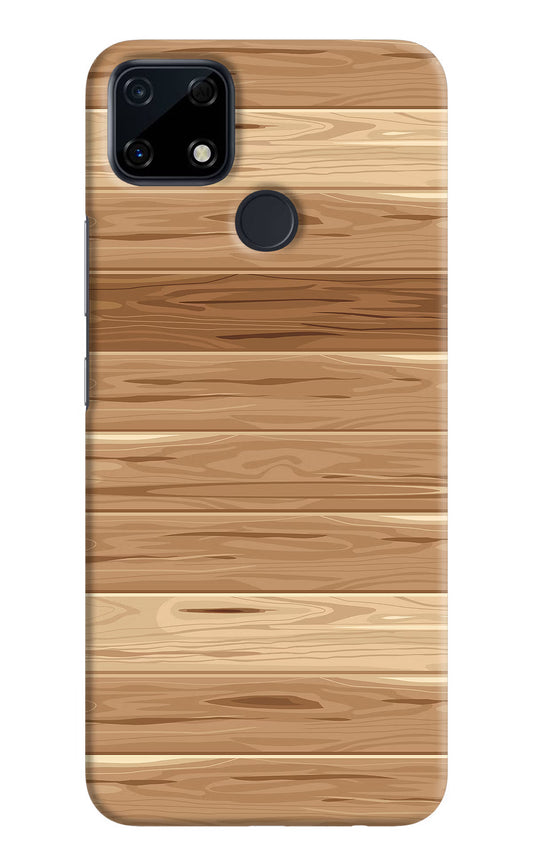 Wooden Vector Realme Narzo 30A Hard Case Back Cover by Casekaro