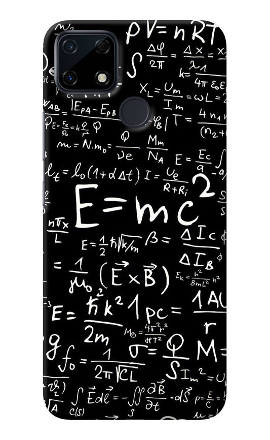 Physics Albert Einstein Formula Realme Narzo 30A Back Cover
