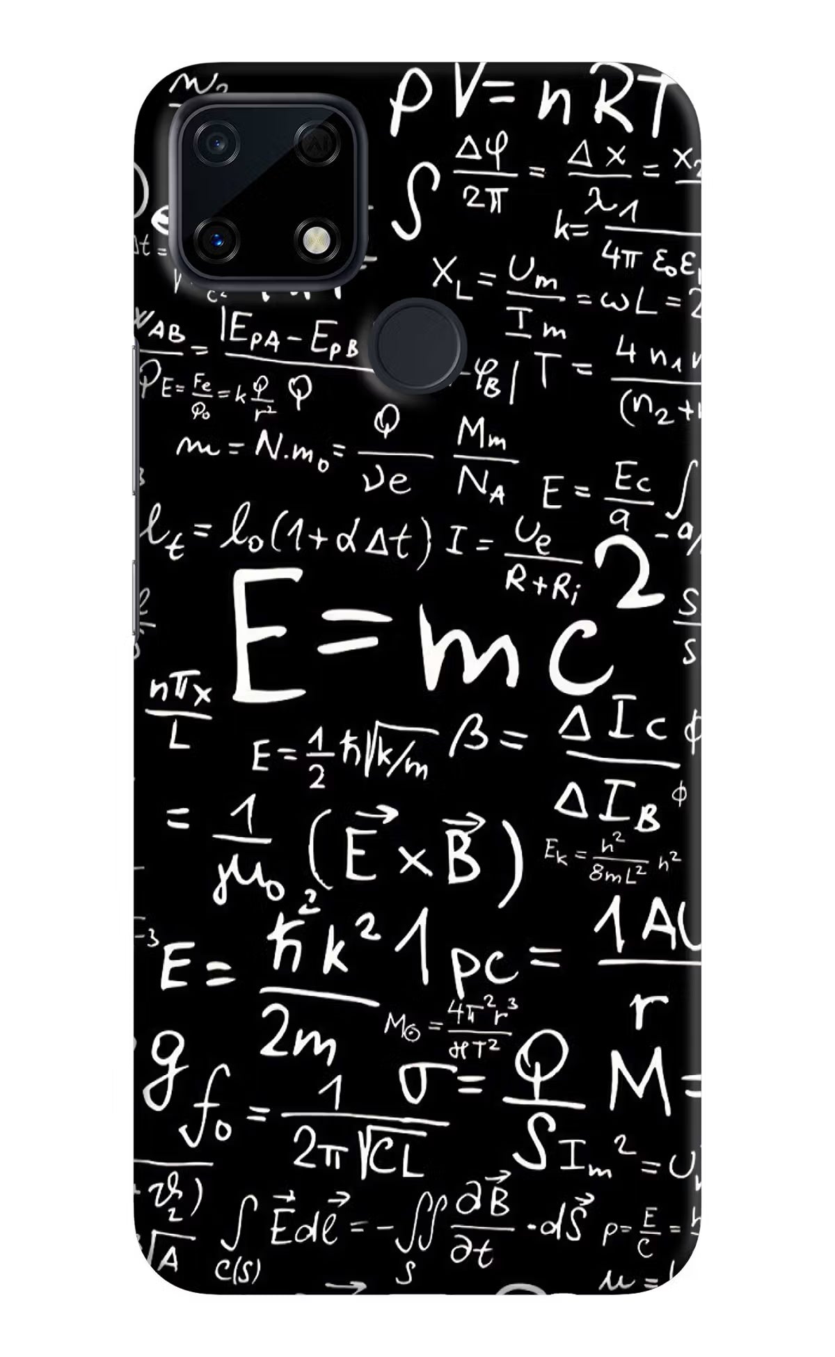 Physics Formula Realme Narzo 30A Hard Case Back Cover by Casekaro