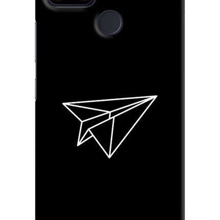 Paper Plane White Realme Narzo 30A Hard Case Back Cover by Casekaro