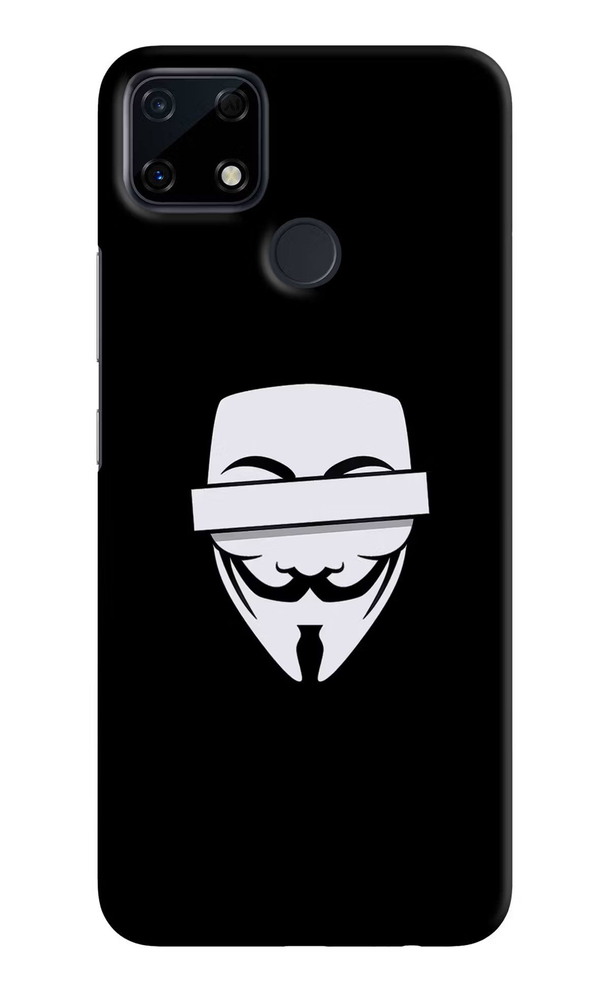 Anonymous Face Realme Narzo 30A Hard Case Back Cover by Casekaro