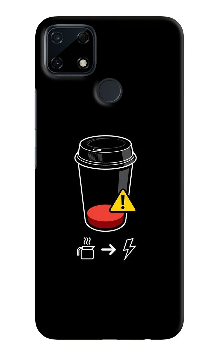 Coffee Realme Narzo 30A Back Cover, Hard case