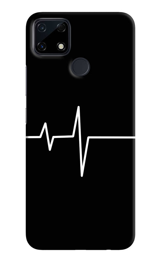 Heart Beats Realme Narzo 30A Hard Case Back Cover by Casekaro