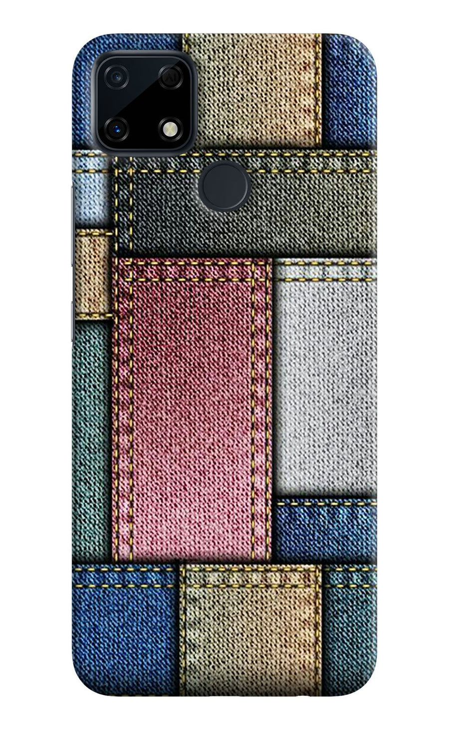 Multicolor Jeans Realme Narzo 30A Back Cover, Hard case