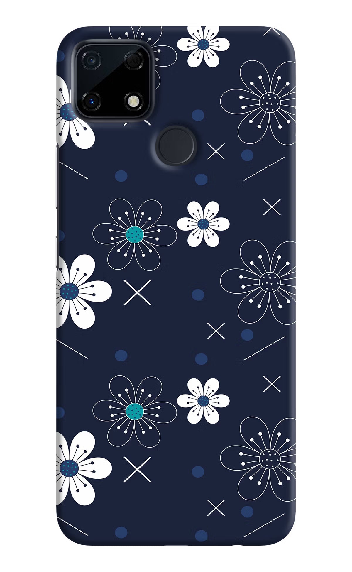 Flowers Realme Narzo 30A Hard Case Back Cover by Casekaro