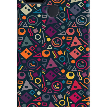 Geometric Abstract Realme Narzo 30A Hard Case Back Cover by Casekaro