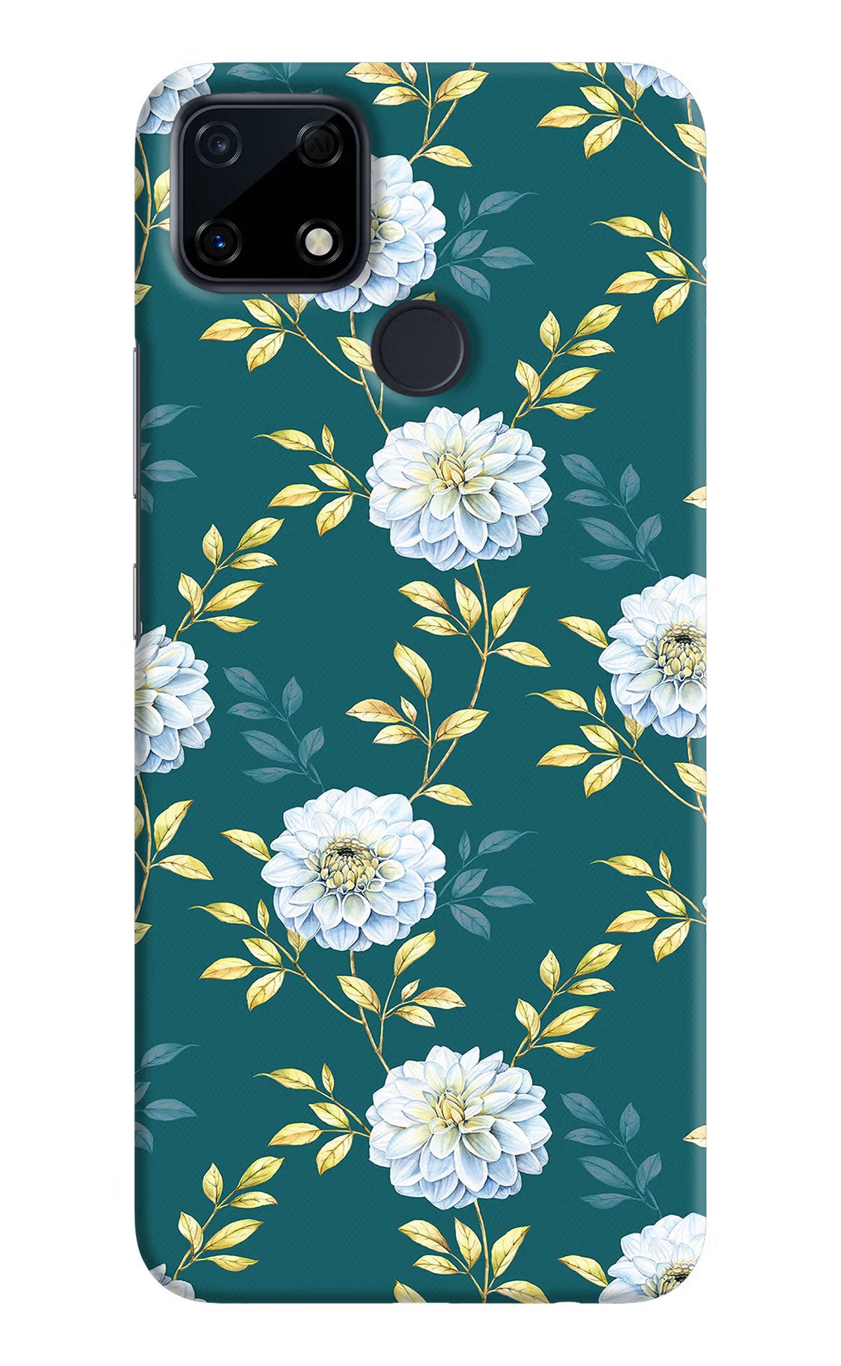 Flowers Realme Narzo 30A Hard Case Back Cover by Casekaro