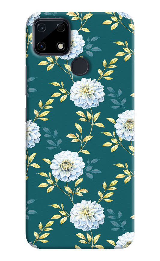 Flowers Realme Narzo 30A Hard Case Back Cover by Casekaro