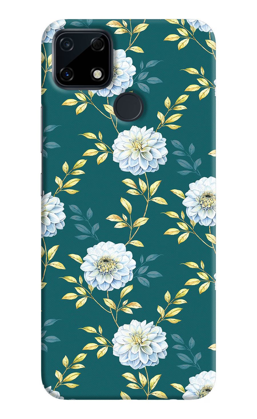 Flowers Realme Narzo 30A Back Cover, Hard case