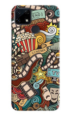 Cinema Abstract Realme Narzo 30A Hard Case Back Cover by Casekaro
