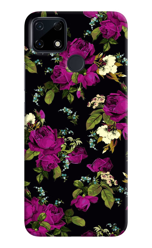 Flowers Realme Narzo 30A Hard Case Back Cover by Casekaro