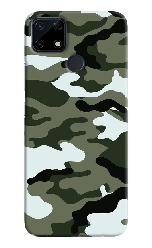 Camouflage Realme Narzo 30A Hard Case Back Cover by Casekaro