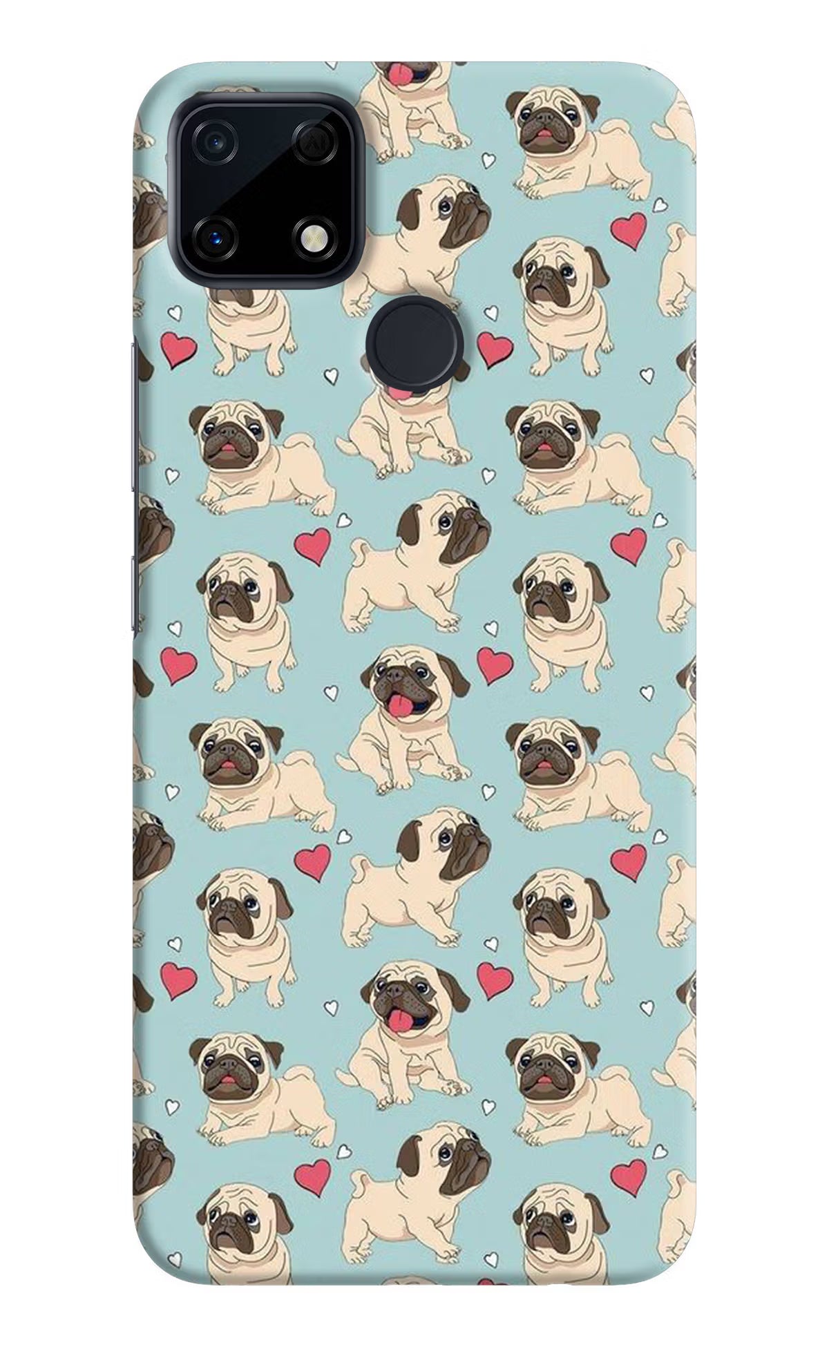 Pug Dog Realme Narzo 30A Hard Case Back Cover by Casekaro