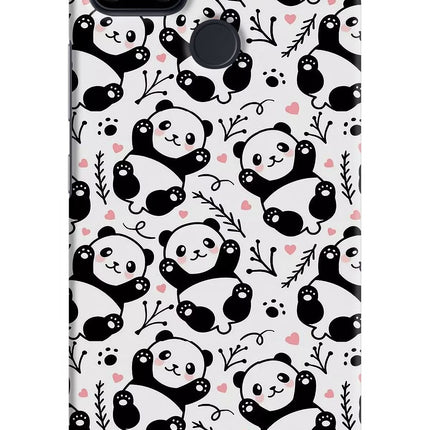 Cute Panda Realme Narzo 30A Hard Case Back Cover by Casekaro