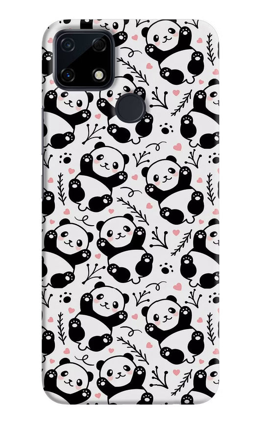 Cute Panda Realme Narzo 30A Hard Case Back Cover by Casekaro