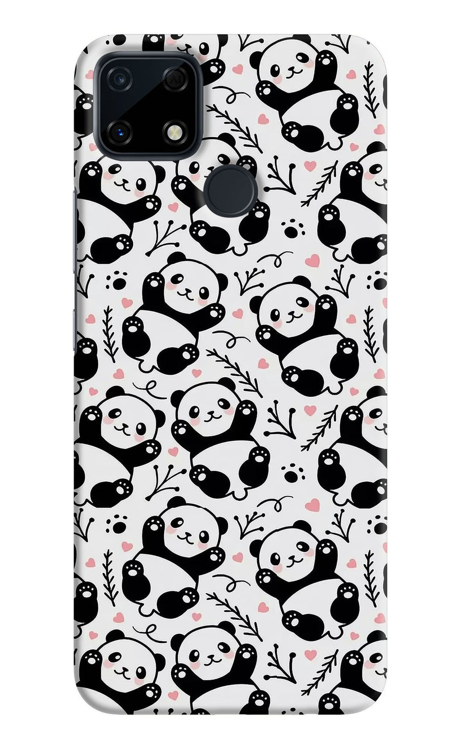 Cute Panda Realme Narzo 30A Back Cover, Hard case