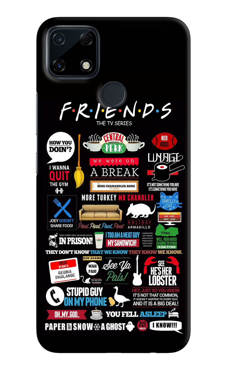 FRIENDS Realme Narzo 30A Back Cover, Hard case