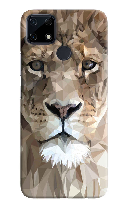 Lion Art Realme Narzo 30A Hard Case Back Cover by Casekaro