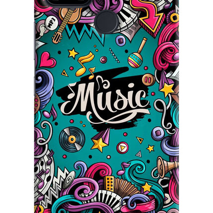 Music Graffiti Realme Narzo 30A Hard Case Back Cover by Casekaro