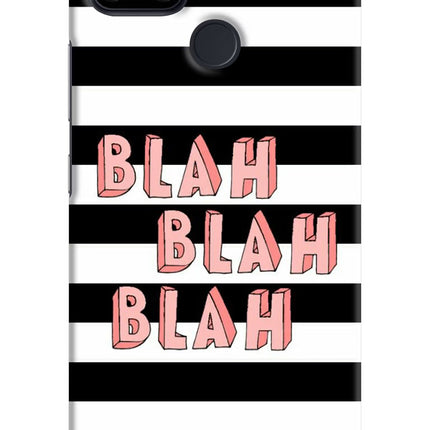 Blah Blah Blah Realme Narzo 30A Hard Case Back Cover by Casekaro