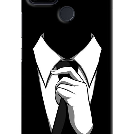 Black Tie Realme Narzo 30A Hard Case Back Cover by Casekaro