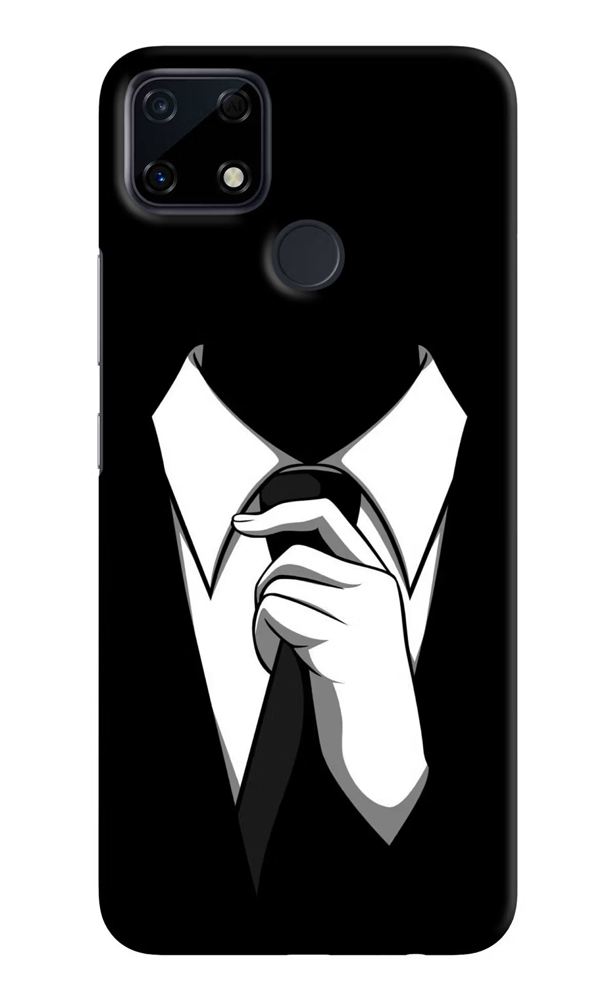 Black Tie Realme Narzo 30A Hard Case Back Cover by Casekaro