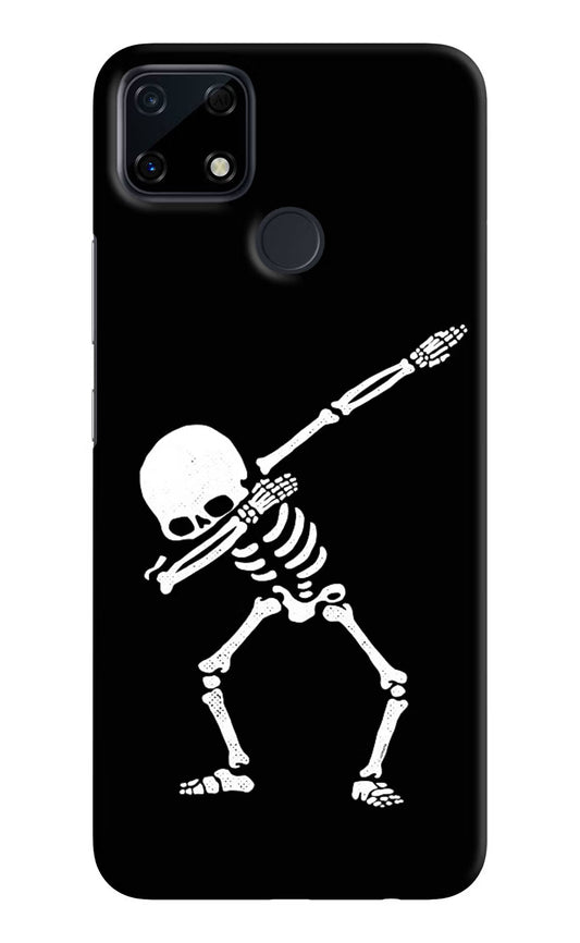 Dabbing Skeleton Art Realme Narzo 30A Hard Case Back Cover by Casekaro