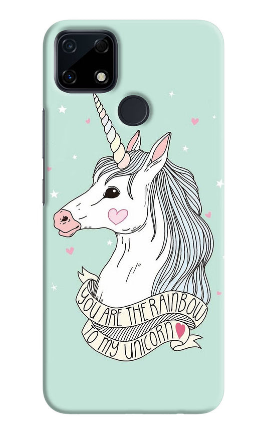 Unicorn Wallpaper Realme Narzo 30A Hard Case Back Cover by Casekaro