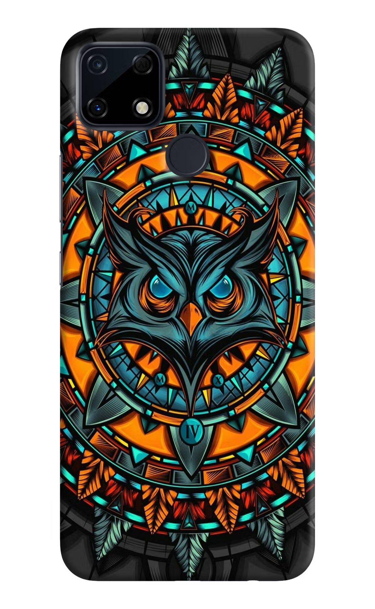 Angry Owl Art Realme Narzo 30A Hard Case Back Cover by Casekaro