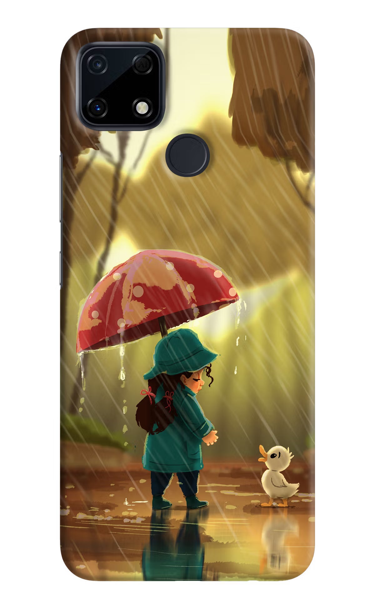 Rainy Day Realme Narzo 30A Hard Case Back Cover by Casekaro
