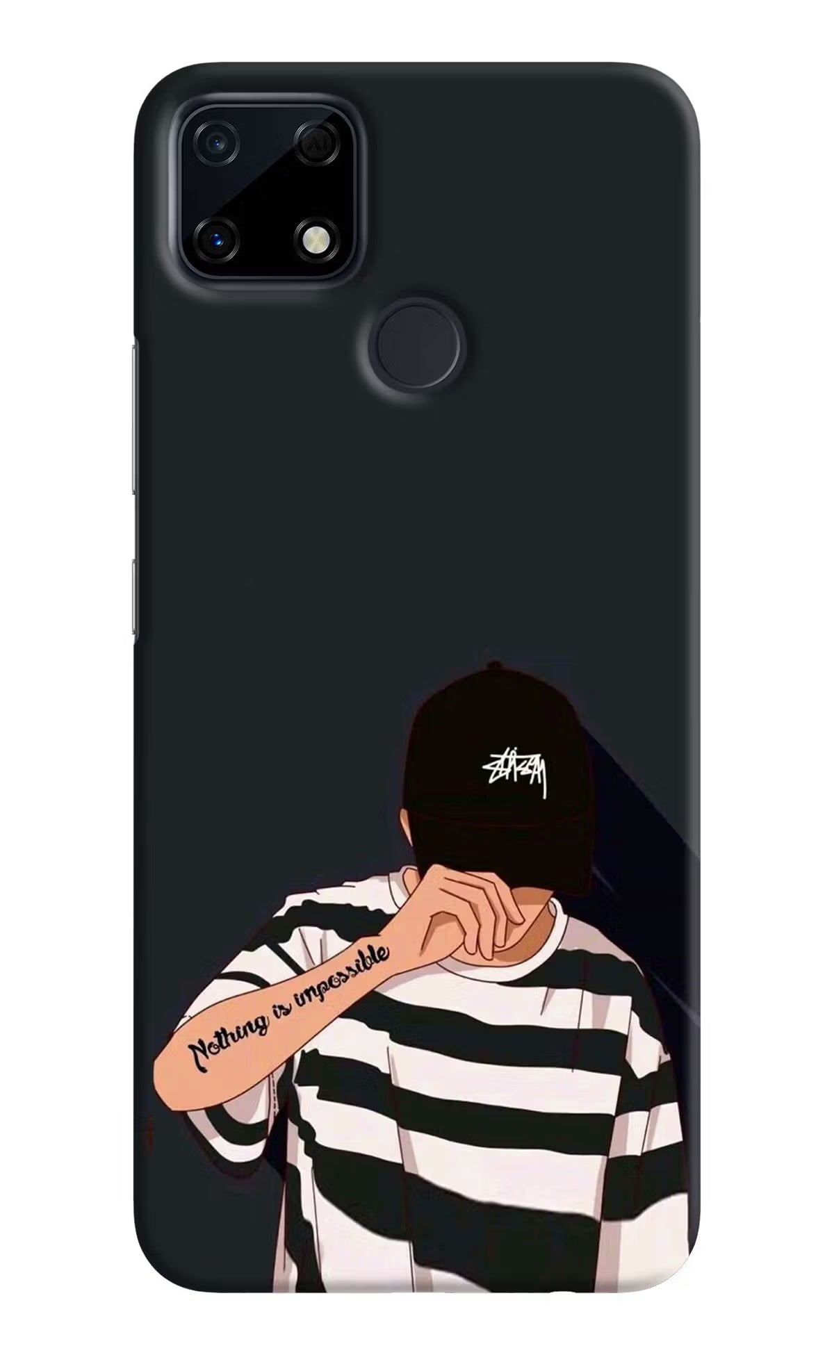 Aesthetic Boy Realme Narzo 30A Hard Case Back Cover by Casekaro